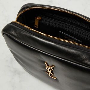Saint Laurent Black and Gold Belt Bag